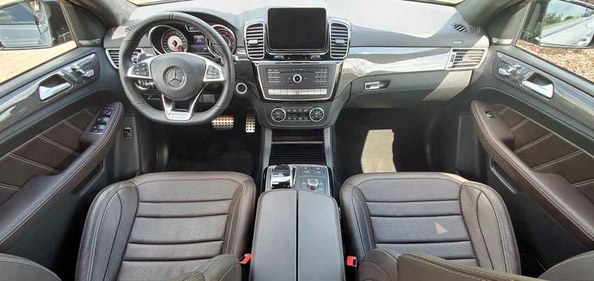 interior detailing of a mercedes